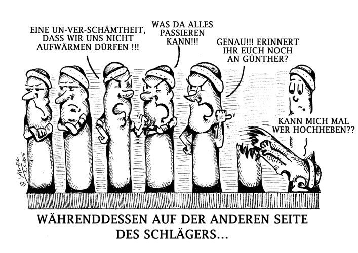 Beim Einspielen spielt der Gegner auch die Rückhandschläge mit der Vorhandseite, um die Spieleigenschaften seiner Noppen noch nicht zu offenbaren. Darf er das? (©Laven) ZUR REGEL 
