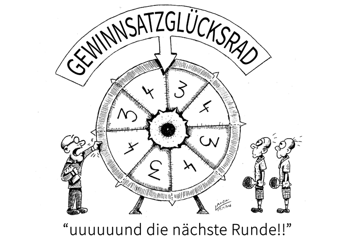 Beim Spielstand 8:7 im fünften Satz eines Spiels wird festgestellt, dass die Spieler die Seiten beim Spielstand 5:4 gewechselt haben. Beide Spieler und der SR gingen fälschlicherweise davon aus, dass drei Gewinnsätze gespielt werden. Das Spiel wird aber durch vier Gewinnsätze entschieden. Was nun? ZUR REGEL