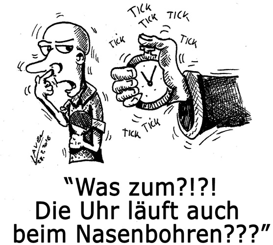 Wann muss während des Spiels die Uhr angehalten werden? (©Laven) ZUR REGEL