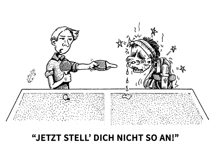 Der Doppelpartner hat sich vor Spielbeginn, aber nach Abgabe der Aufstellungen verletzt. Kann die Zusammenstellung der Duos jetzt noch verändert werden? (©Laven) ZUR REGEL