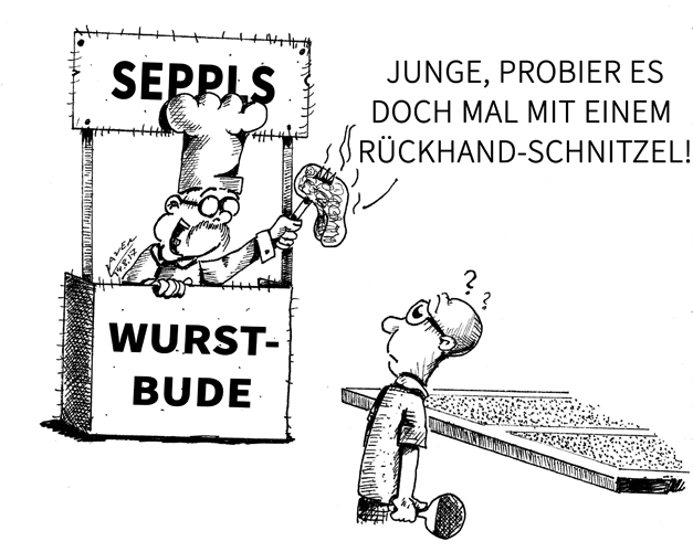 Wer darf dem Spieler auch zwischen den Ballwechseln in einem Mannschaftskampf kurze Hinweise geben? (©Laven) ZUR REGEL