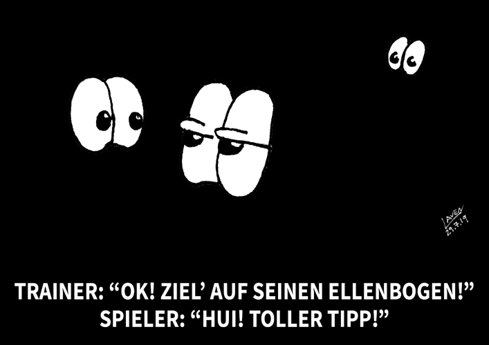 Was passiert, wenn bei einem Abendspiel das Licht ausgeht und niemand den Schlüssel für den Sicherungskasten dabei hat? (©Laven) ZUR REGEL 
