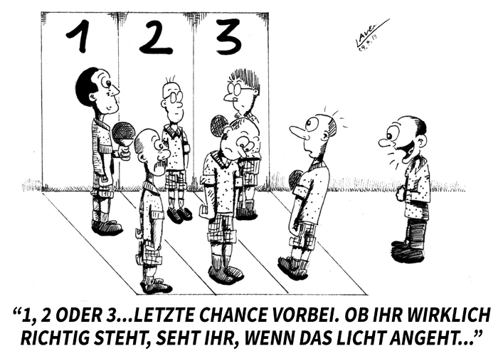 Welche Doppelkombination ist im dargestellten Fall nicht erlaubt? (©Laven) ZUR REGEL
