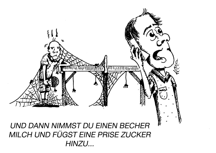 Spieler A wird zu seinem Einzel aufgerufen, als sein Handy klingelt. Er verlässt die Halle zum Telefonieren und kommt erst zehn Minuten später zurück. Was passiert dann? ZUR REGEL 