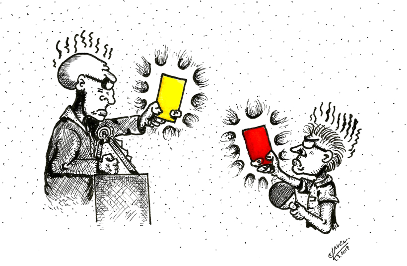 Was passiert, wenn der Schiri Gelb-Rot zückt? ZUR REGEL
(©Laven)