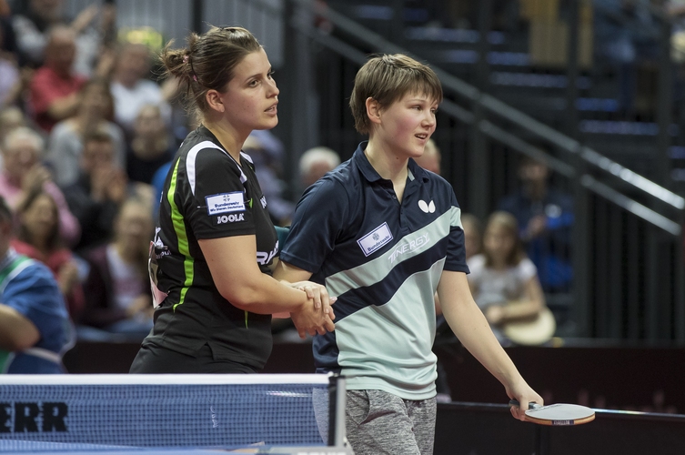 Diese hatte heute aber auch sonst ein gutes Händchen. In ihrem ersten DM-Finale setzte sie sich gegen die große Favoritin Petrissa Solja durch. (©Steinbrenner)