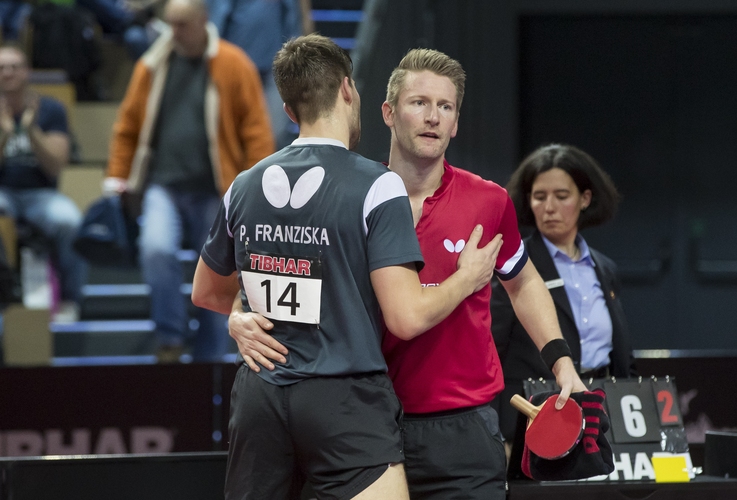 Franziska und Filus spielten später noch ein wahres Marathonmatch gegeneinander - mit dem besseren Ende für Franziska. (©Steinbrenner)