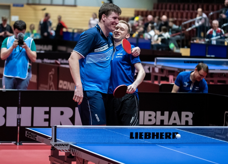 Sie behaupteten sich gegen Nils Hohmeier und Julian Mohr und fordern am Sonntag im Halbfinale wie im Vorjahr die Titelverteidiger Dang Qiu und Benedikt Duda. (©Gohlke)