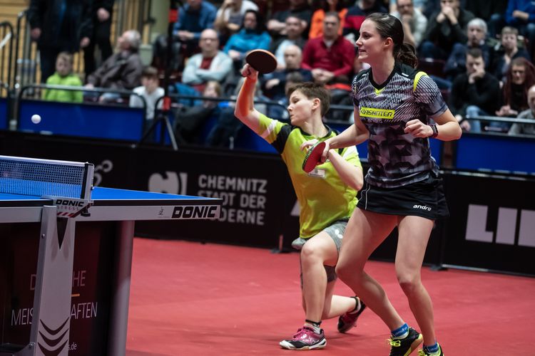 Die Berlinerin konnte in Chemnitz beide Titel verteidigen. Im Doppel setzte sich die 23-Jährige, wie bereits erwähnt, mit Sabine Winter die Krone auf. (©Gohlke)