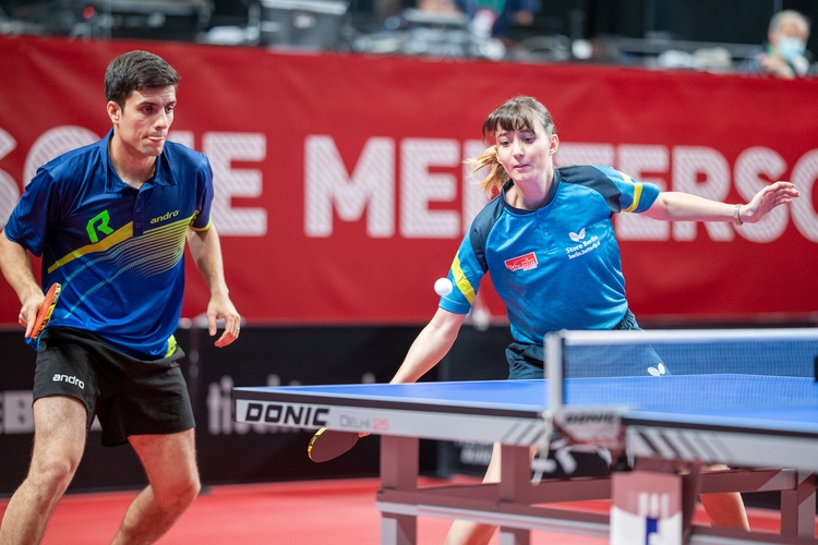 Familiären Zusammenhalt kann man auch bei den Mühlbachs beobachten. Carlos und Kathrin Mühlbach schafften es bis ins Mixed-Viertelfinale (©Thomas)