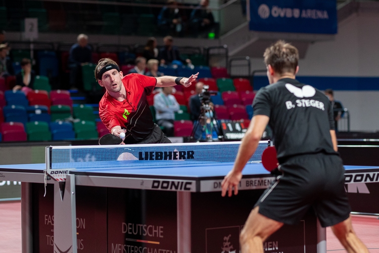 Steffen Mengel und Bastian Steger lieferten sich einen großen Kampf um den Einzug ins Halbfinale (©Thomas)