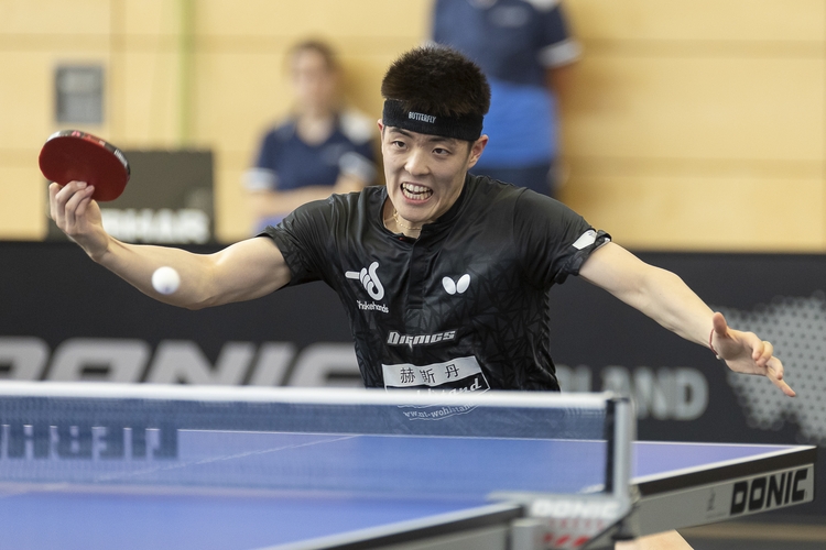 Dang Qiu hingegen marschierte bisher durch die Einzel- und Doppel-Konkurrenz. (©Schiefer)