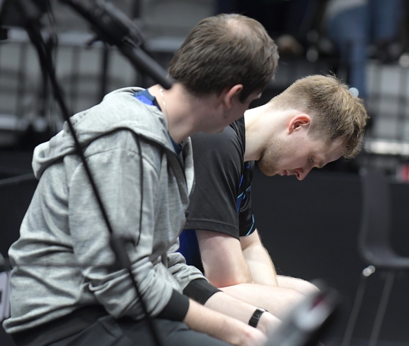 Frust auf der anderen Seite. Die Enttäuschung stand dem deutschen Meister von 2021, gecoacht von Gianluca Walther, ins Gesicht geschrieben. (©Gohlke)