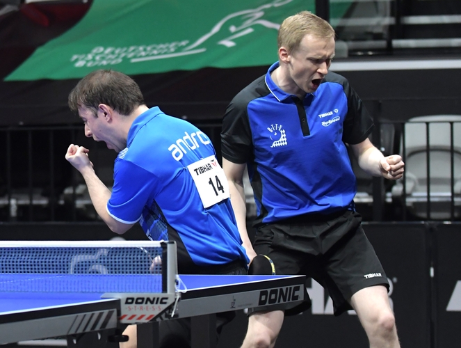 Doppelt bitter für Alexander Flemming: Schon im Viertelfinale des Herren-Doppels zuvor mit Michael Servaty war der Spieler des TV Hilpoltstein unglücklich ausgeschieden. Vier Matchbälle hatten im Entscheidungssatz gegen... (©Gohlke)