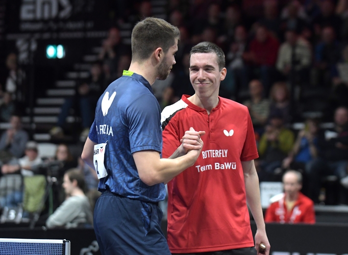 Der Vorjahres-Halbfinalist biss sich an Patrick Franziska im Achtelfinale die Zähne aus und gratulierte diesem zu einem verdienten 4:0-Erfolg. 