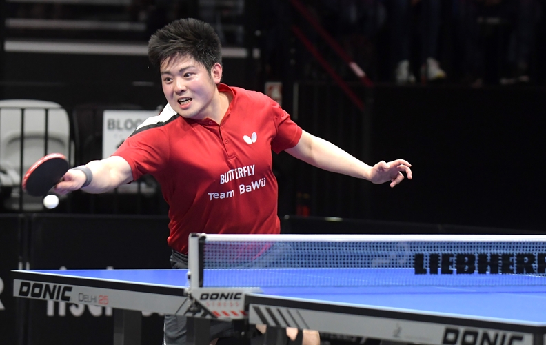 Dangs Bruder Liang war in Nürnberg ins Achtelfinale eingezogen, hatte dort aber gegen Benedikt Duda den Kürzeren gezogen. (©Gohlke)
