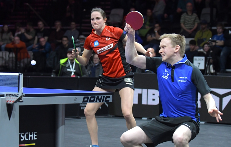 Bronze wurde es am Ende auch für die topgesetzten Sabine Winter und Alexander Flemming. Nach Erfolgen gegen Stephanie Hoffmann/Dwain Schwarzer und Hannah Schönau/Lukas Bosbach... (©Gohlke)