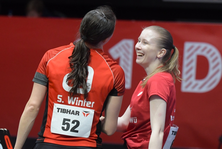 ...Schluss war im Viertelfinale dann allerdings gegen Sabine Winter, hier holte Kaim wiederum keinen Durchgang. (©Gohlke)