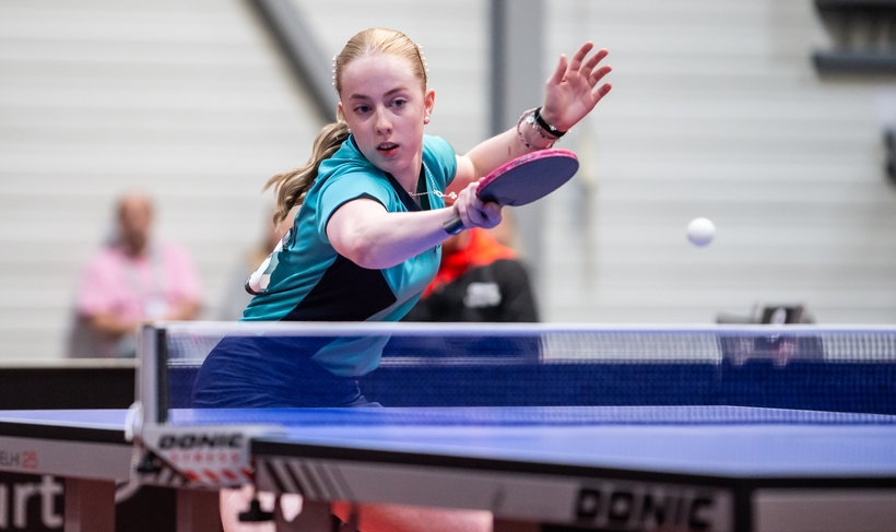 Im Einzel war für Josephina Neumann im Halbfinale Endstation. Mit 3:4 unterlag sie Melanie Merk. (©Gohlke)