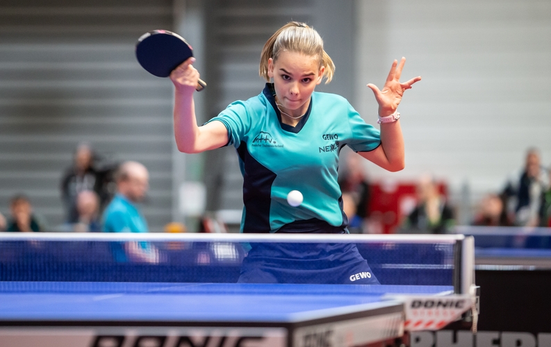 Zu Bronze im Mixed und Gold im Doppel sammelte Lorena Morsch im Einzel eine weitere Bronzemedaille. (©Gohlke)