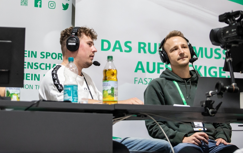 Wer nicht nach Erfurt kommen konnte, konnte die Spiele im kommentierten Livestream verfolgen. (©Gohlke)