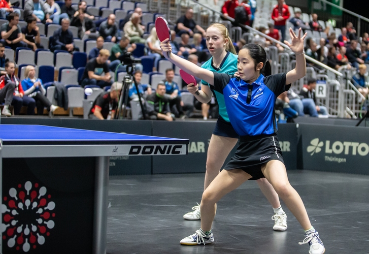 Im vergangenen Jahr hatten die Youngster Josephina Neumann und Koharu Itagaki noch mit der Doppel-Silbermedaille überrascht (©Gohlke)