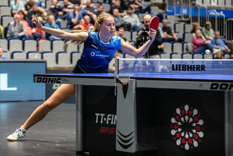 Mit 4:1 holte sich die Topgesetzte jedoch ungefährdet ihre Medaille und möchte nun erstmals deutsche Einzelmeisterin werden (©Gohlke)