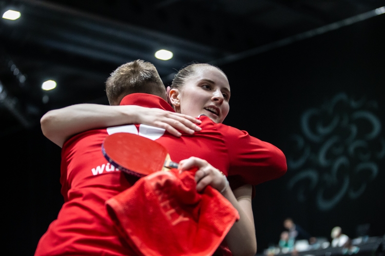 Mia Griesel bereitete ihr im Viertelfinale zwar viele Probleme, am Ende des siebten Satzes war jedoch Klee die strahlende Siegerin (©Gohlke)