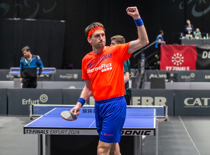 Der deutsche Meister aus dem Jahr 2013 besiegte Tobias Hippler im Viertelfinale und liegt somit noch immer auf Titelkurs (©Gohlke)