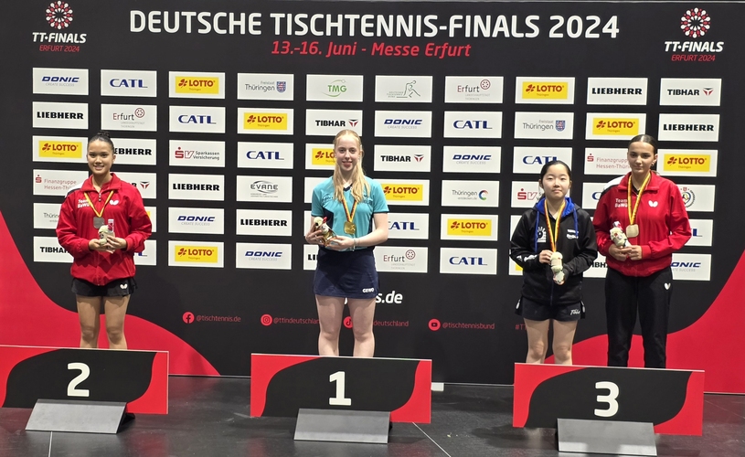 Neumann durfte auch im Einzel jubeln. Sie machte ihren Tag mit einem 4:1-Finalsieg gegen Bao Chau Elisa Nguyen perfekt (©Gohlke)