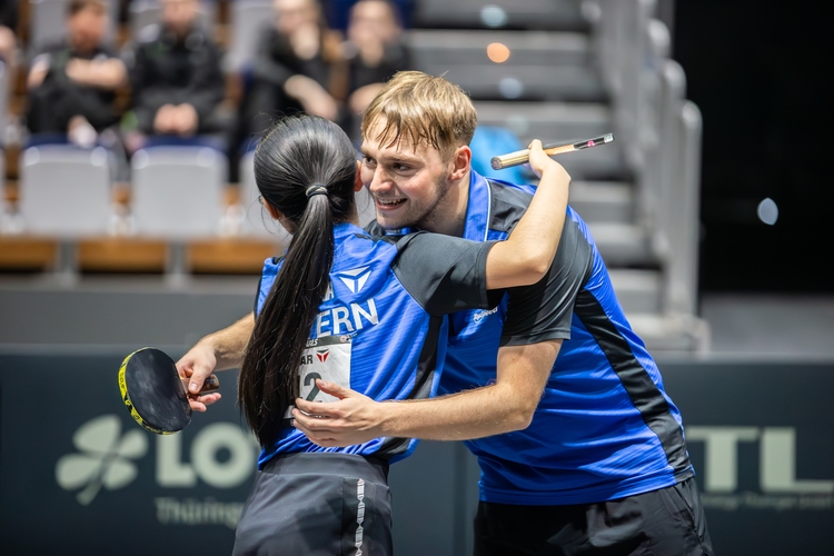 Das Duo zog ins Finale ein und traf dort auf die Titelverteidiger Cedric Meissner und Yuan Wan (©Gohlke)