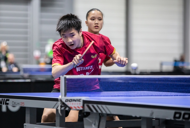 Im Finale traf das ungesetzte Duo aus Niedersachsen auf das ebenfalls ungesetzte Duo aus Baden-Württemberg Elisa Nguyen/Tien Nghia Phong (©Gohlke)