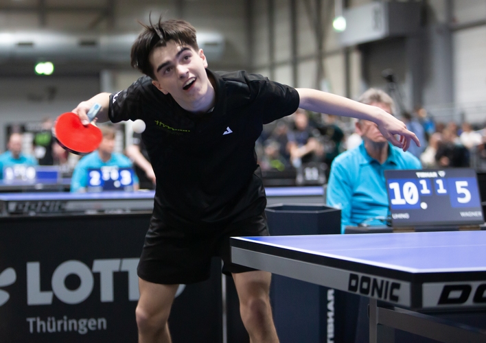 Alexander Uhing setzte sich im Achtelfinale mit 4:1 gegen Mio Lukas Wagner durch (©Gohlke)