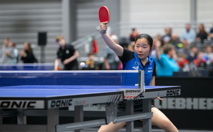 Die Dauerbrennerin bei den TT-Finals, Koharu Itagaki, startet in Erfurt in der Jugend 15, Jugend 19 und bei den Damen. Im Einzel der Mädchen 19 blieb sie bislang ungeschlagen und steht nun im Viertelfinale (©Gohlke)