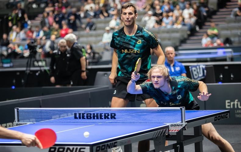 Lukas Bosbach und Thomas Pellny schieden denkbar knapp im Viertelfinale aus. (©Gohlke)