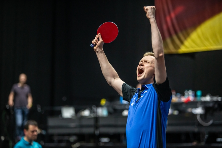 Als Zweitligaspieler Außenseiter im Halbfinale: Alexander Flemming. (©Gohlke)