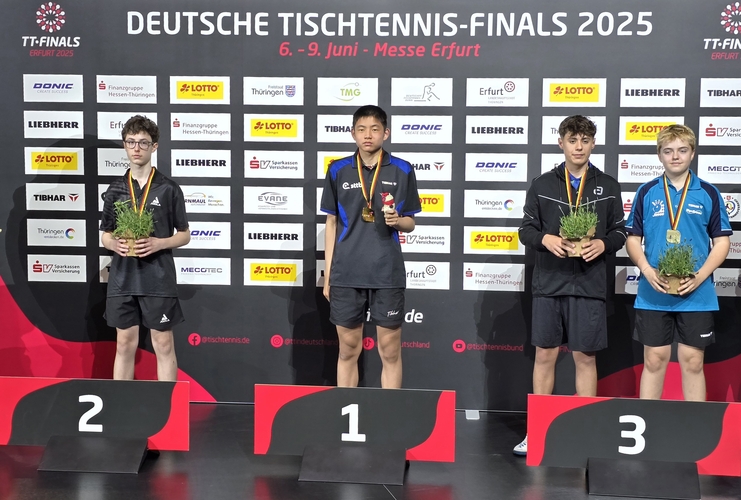 Lukas Wang genoss es mit der Nummer eins vor sich. (©Gohlke)