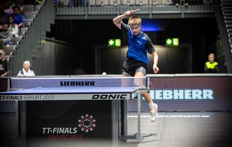 Im Jungen-Halbfinale gab Matej Haspel alles (©Gohlke)