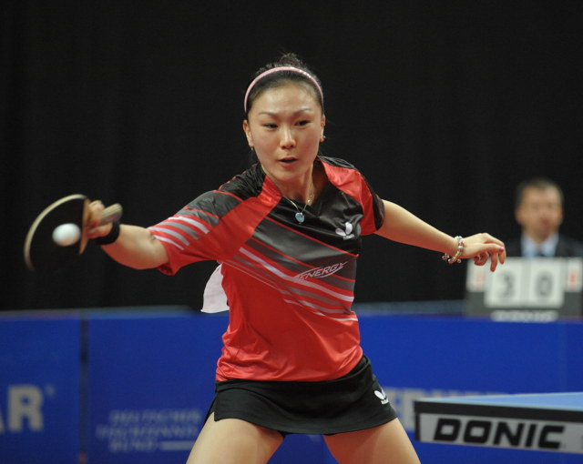 Shan Xiaona fand den Weg ins Finale ohne Probleme: 4:0 gegen Kathrin Mühlbach (©Roscher)