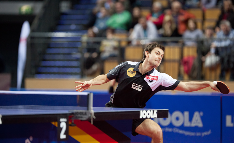 ...dem anderen Odenwälder Timo Boll glatt in vier Sätzen. (©Fabig)