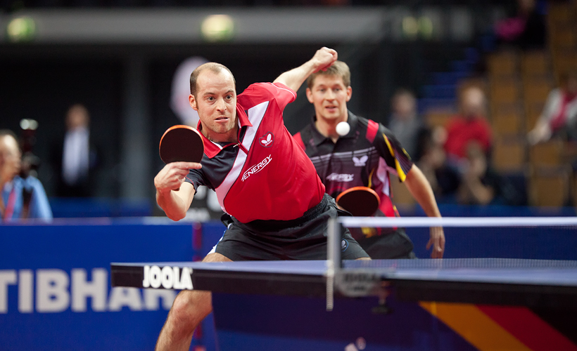 ...doch die routinierten Lars Hielscher und Bastian Steger... (©Fabig)