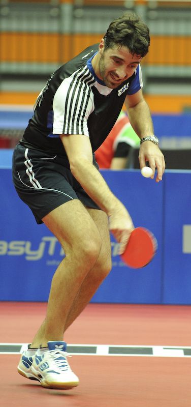 ...das auch der Überraschungsspieler des Turniers, Panagiotis Gionis, erreichte. (©Stosik)