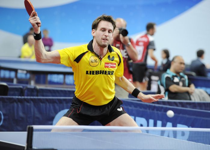 Ein frühes Aus in Runde eins ereilte dagegen Steffen Mengel im Spiel gegen Jonathan Groth... (©Stosik)