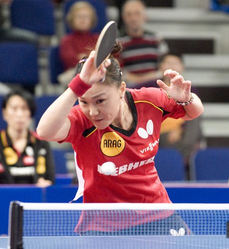 Viertelfinale in Jekaterinburg! Die deutschen Damen treffen auf Österreich, Shan Xiaona macht den Anfang (©Stosik)