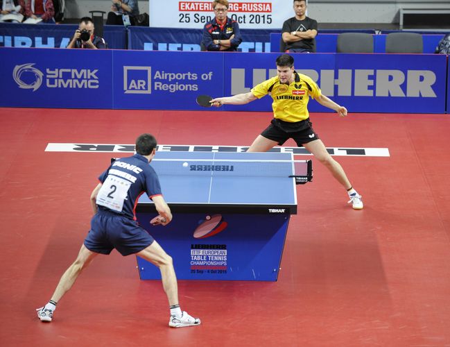 Dimitrij Ovtcharov hatte nun die Aufgabe, Baums Niederlage wiedergutzumachen (©Stosik)