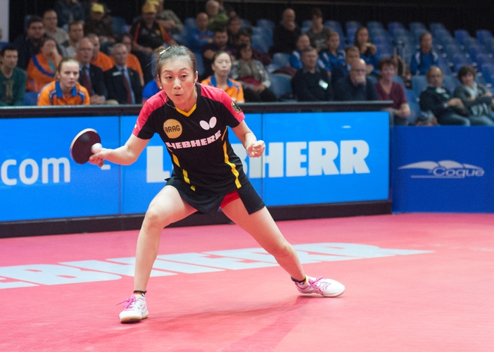 Han Ying ist dagegen wieder ein Bank und schickt Britt Eerland mit zehn Gegenpunkten aus der Box (©Stosik)