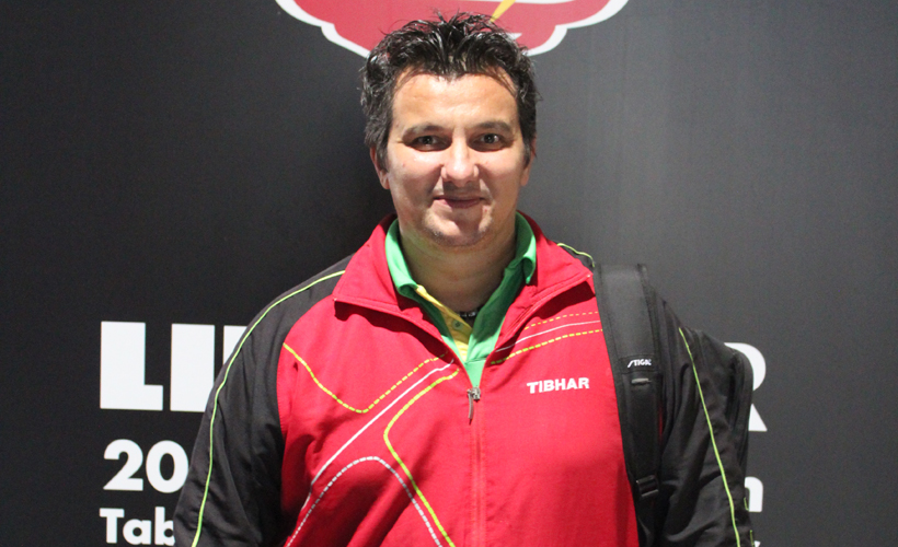 Martin Bratanov, bei dieser EM 'lediglich' für das Coaching der Belgier Florent Lambiet und Martin Allegro zuständig, sieht in Dimitrij Ovtcharov und der Rumänin Daniela Dodean-Monteiro die neuen Titelträger. (©Koch)