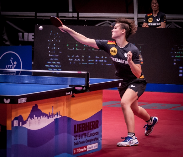 Nina Mittelham hatte im Achtelfinale eine hohe Hürde zu überspringen. (©Gohlke)