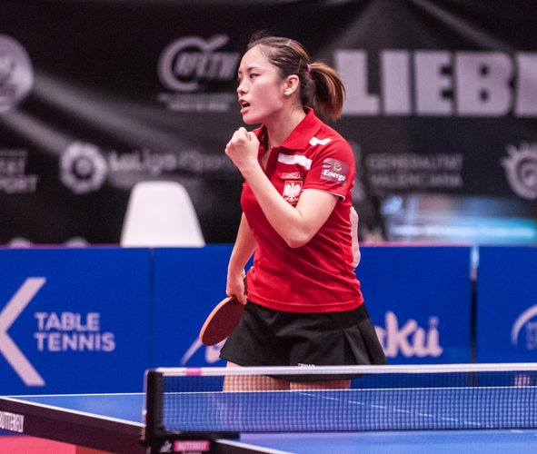 Und die Vierte im Bunde? Li Qian, die Bernadette Szöcs' Titelträume zerplatzen ließ. (©Gohlke)