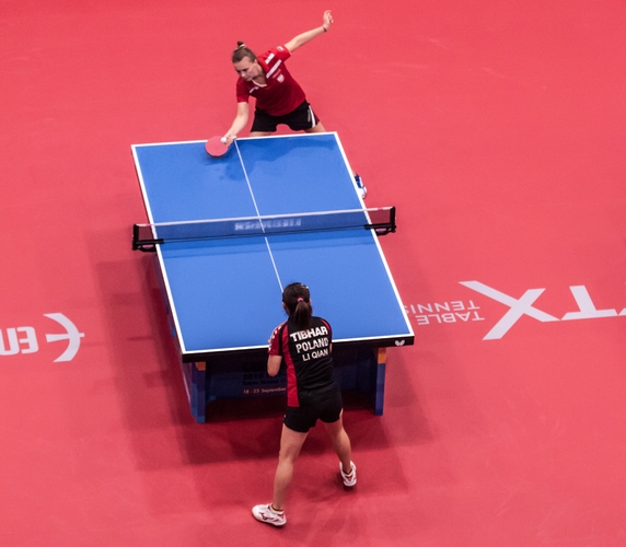 Ihre Gegnerin sollte Li Qian sein, die im polnischen Duell mit Katarzyna Grzybowska-Franc triumphierte. (©Gohlke)